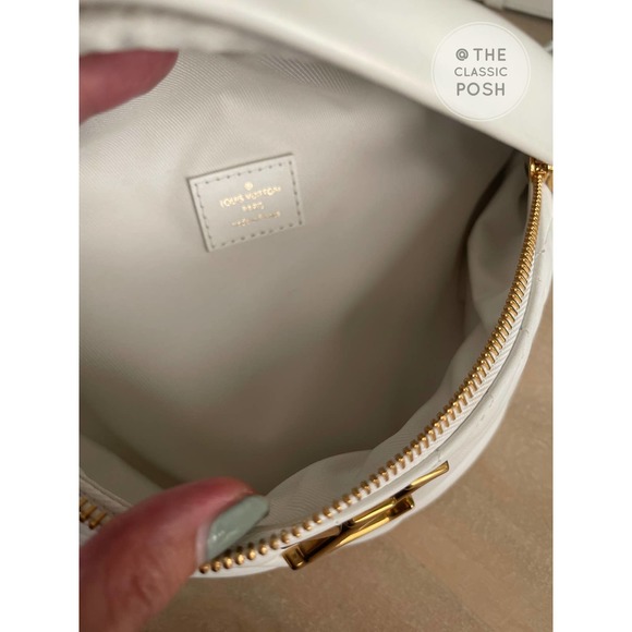 ❌SOLD❌Used Louis Vuitton New Wave Bumbag Belt Bag White MI1119 - Picture 9 of 14